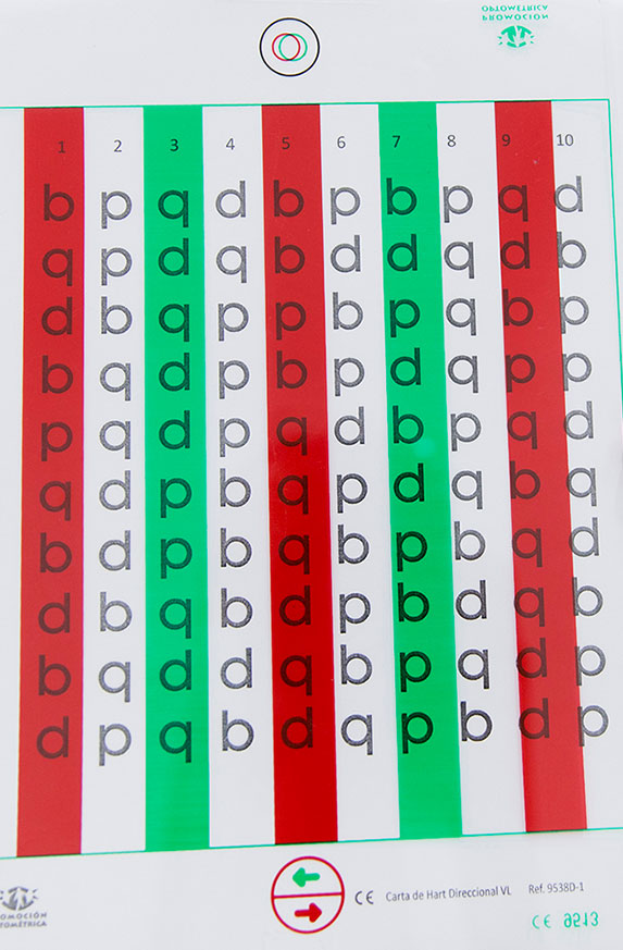 Ejercicio de terapia visual