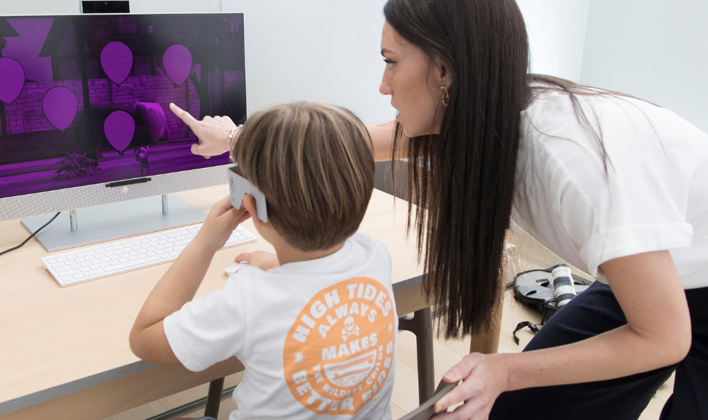 Realidad virtual para la terapia visual